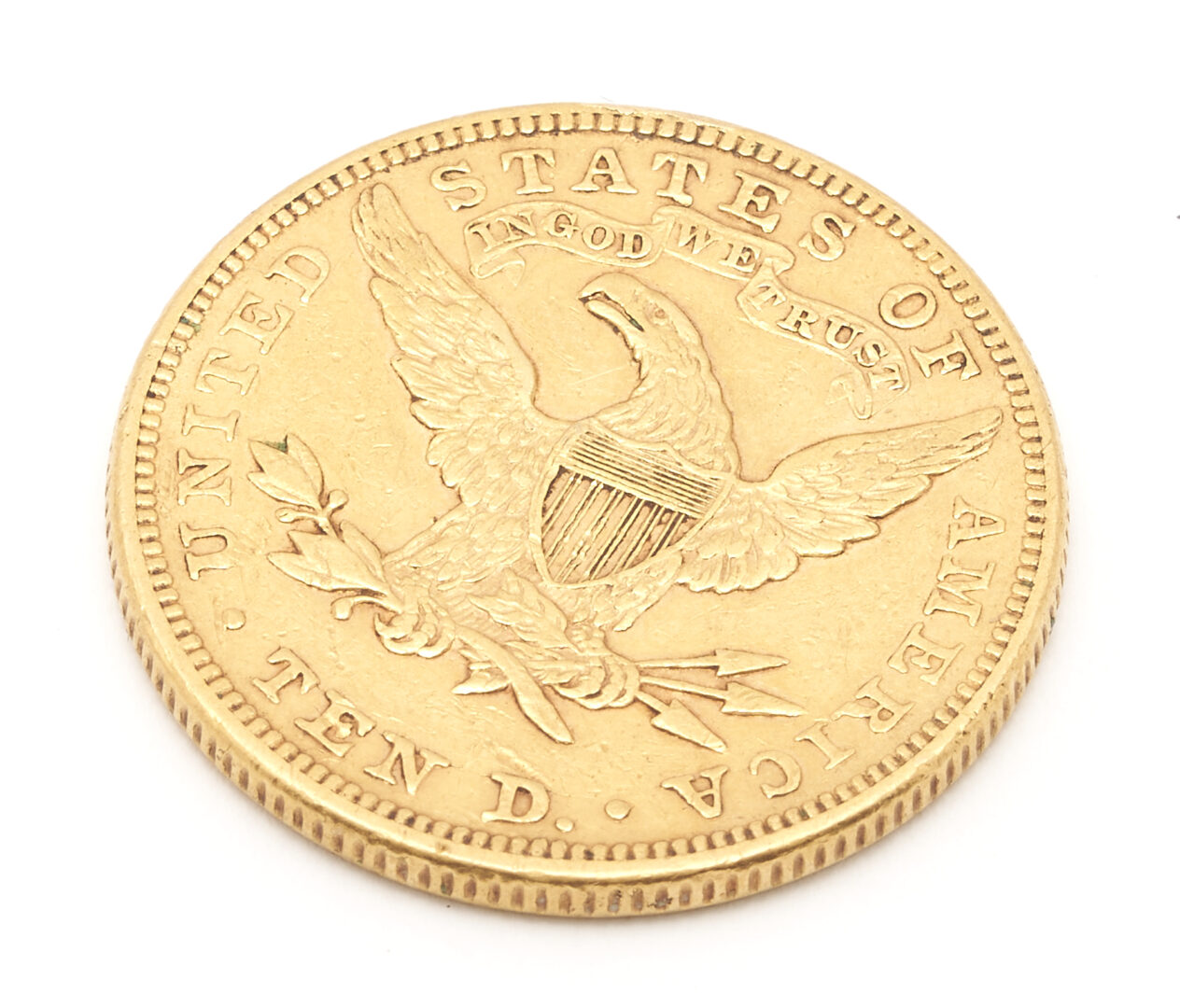 Lot 605: 1882 US $10 Liberty Head Gold Coin