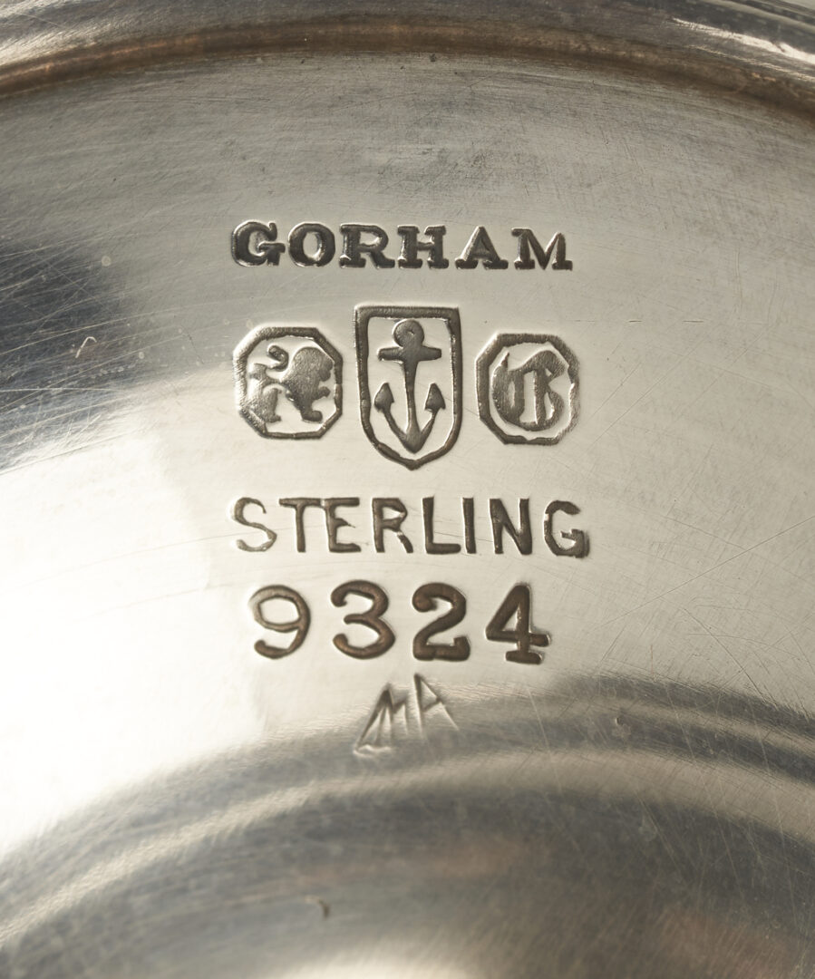 Lot 640: 8 Gorham Sterling Silver Water Goblets