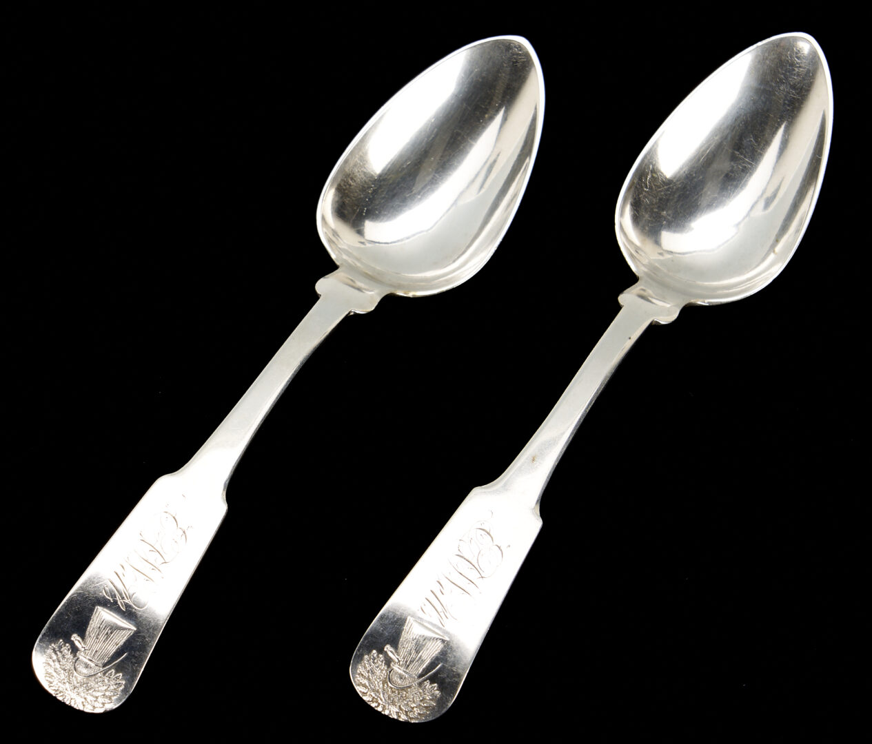 Lot 654: Marquand Silver Soup Ladle and 6 Sheaf of Wheat Spoons