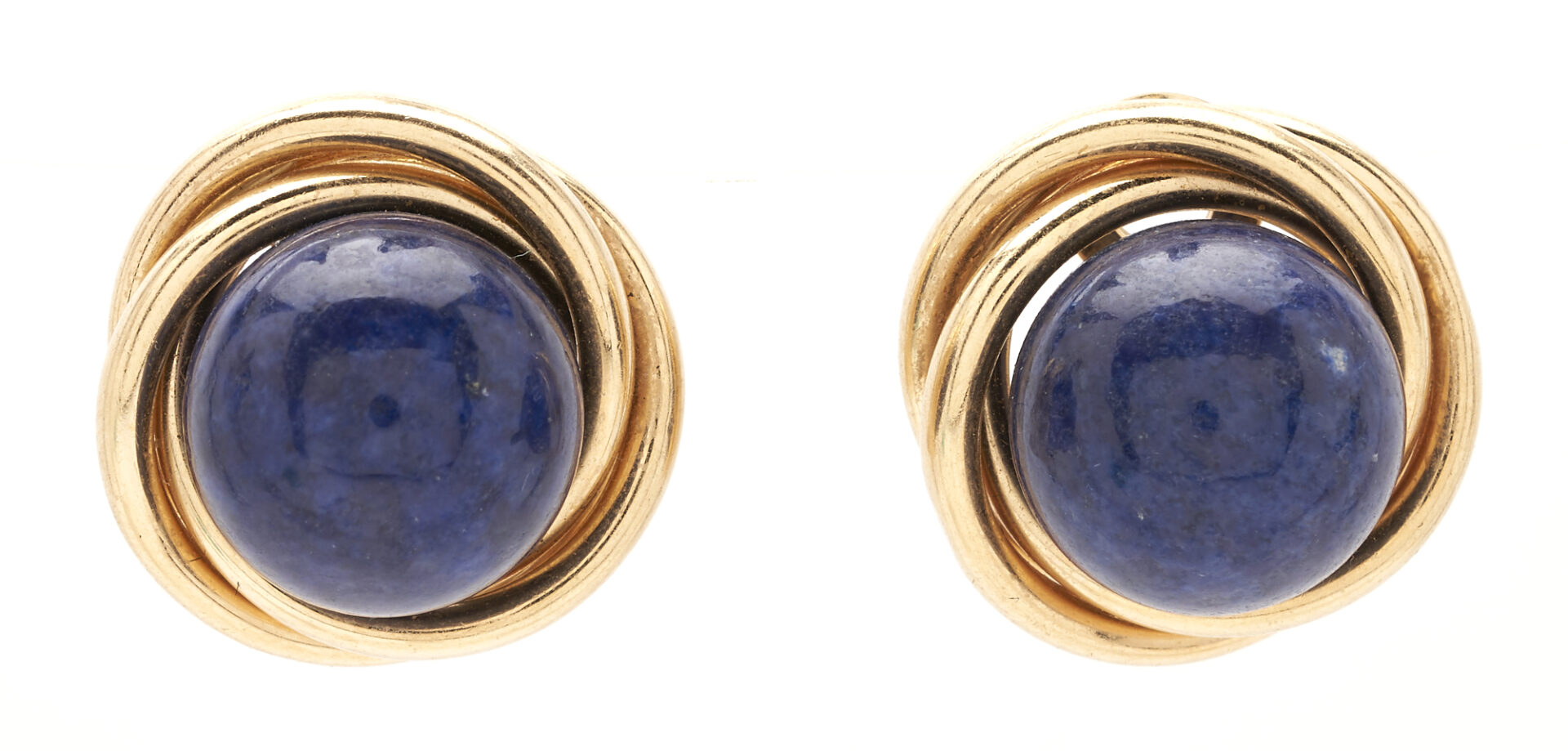 Lot 672: 14K Tiffany & Company Lapis Lazuli Earrings