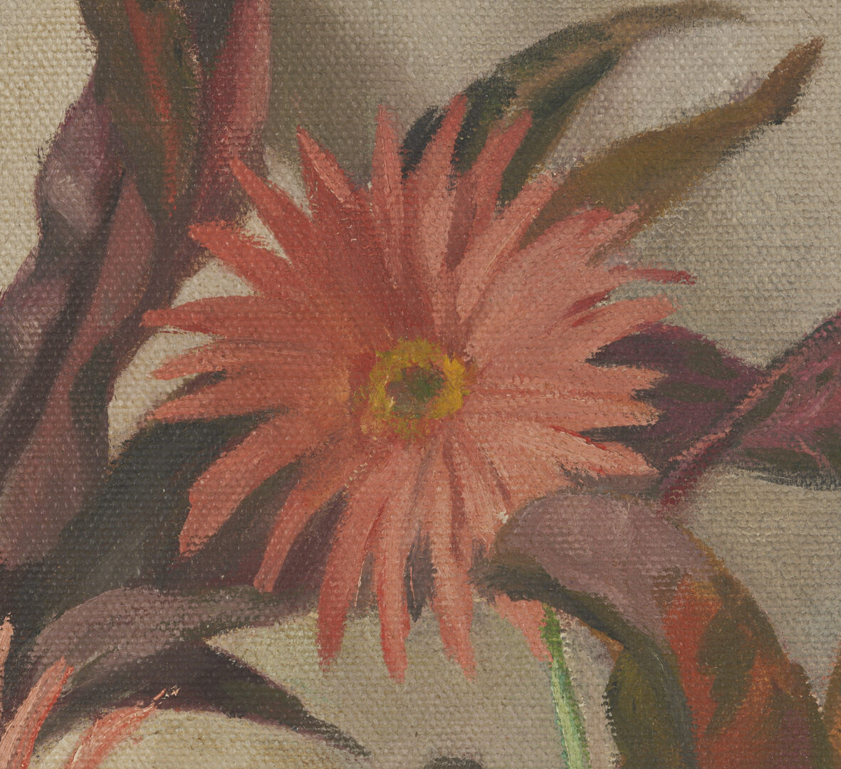 Lot 724: Clinton Brown Oil on Canvas Floral Still Life