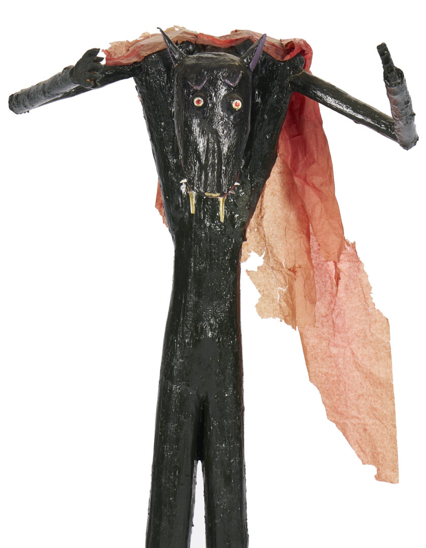 Lot 765: Folk Art Bat or Vampire Figure, Lloyd Mattingly