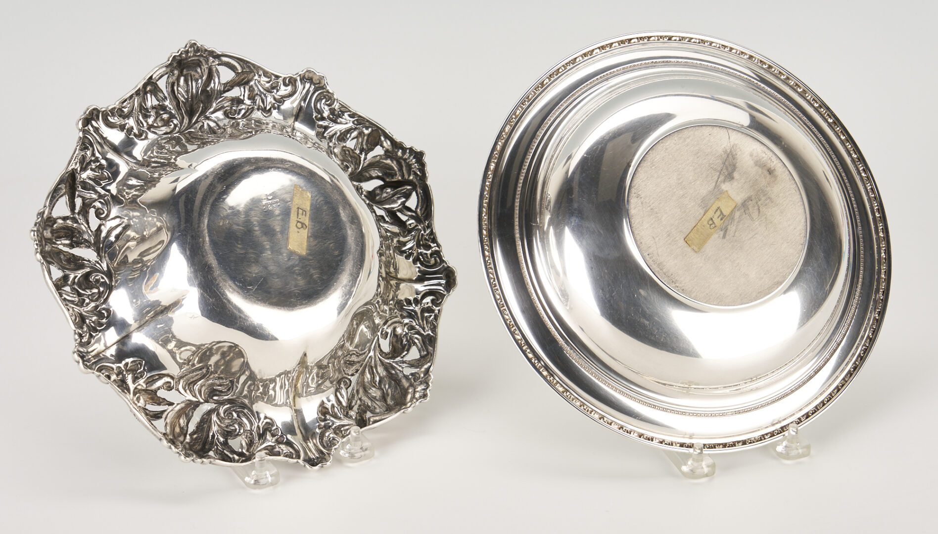 Lot 798: Two Sterling Silver Serving Bowls incl. Simons Bros.