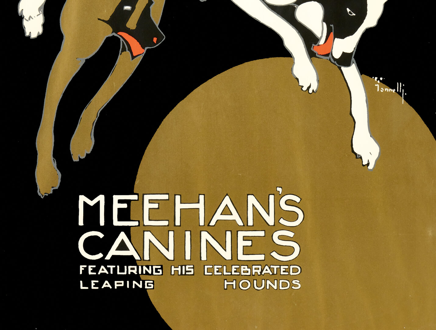 Lot 815: 2 Alfonso Iannelli Art Deco Theatre Posters, Alice Lloyd & Meehan's Canines