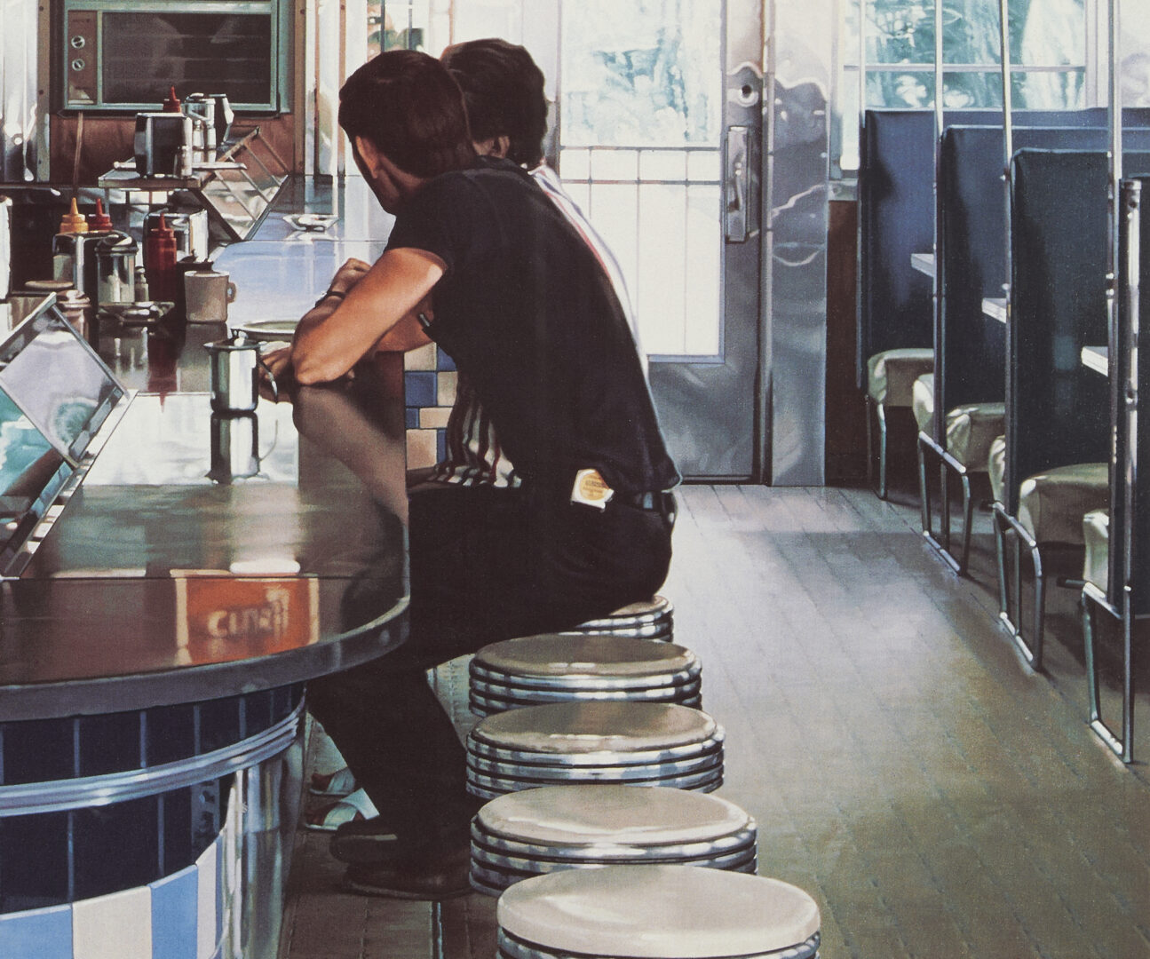 Lot 816: Ralph Goings, Signed Photorealist Print, Blue Diner