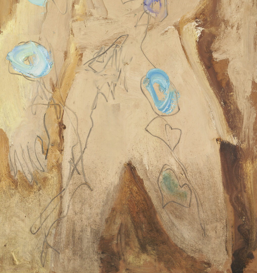 Lot 829: Sterling Strauser, Oil on Board of a Figural Nude