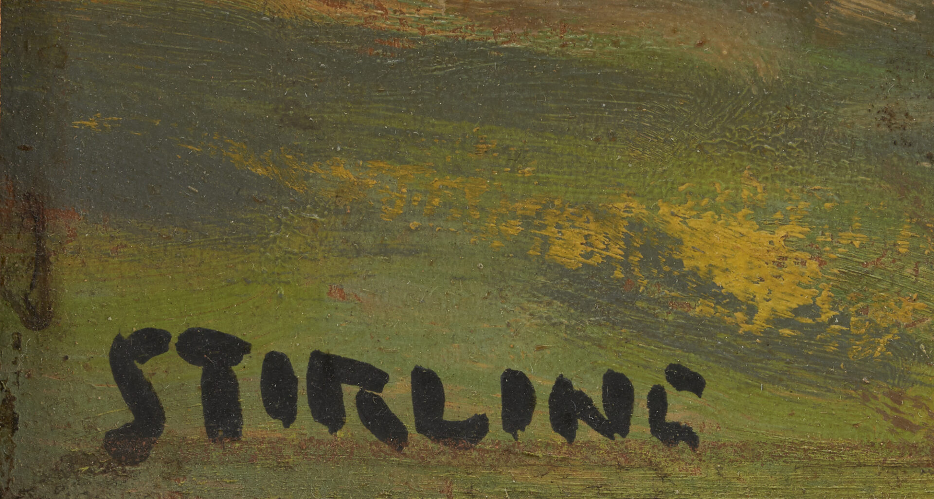 Lot 833: David Stirling O/B Mountain Landscape Painting w/ Aspens