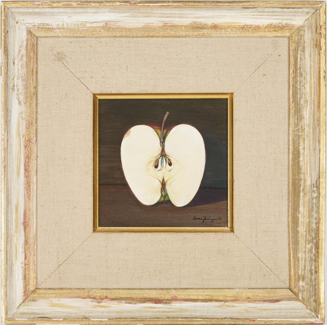 Lot 842: Comer Jennings, Small Painting of Half Apple