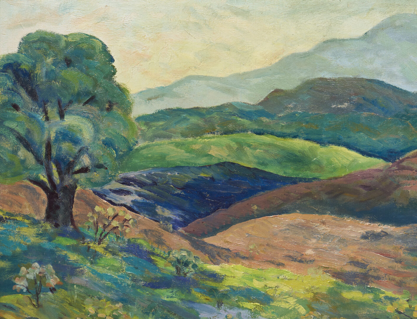 Lot 850: Eugenia Miller O/B Landscape of Blue Ridge Mountains