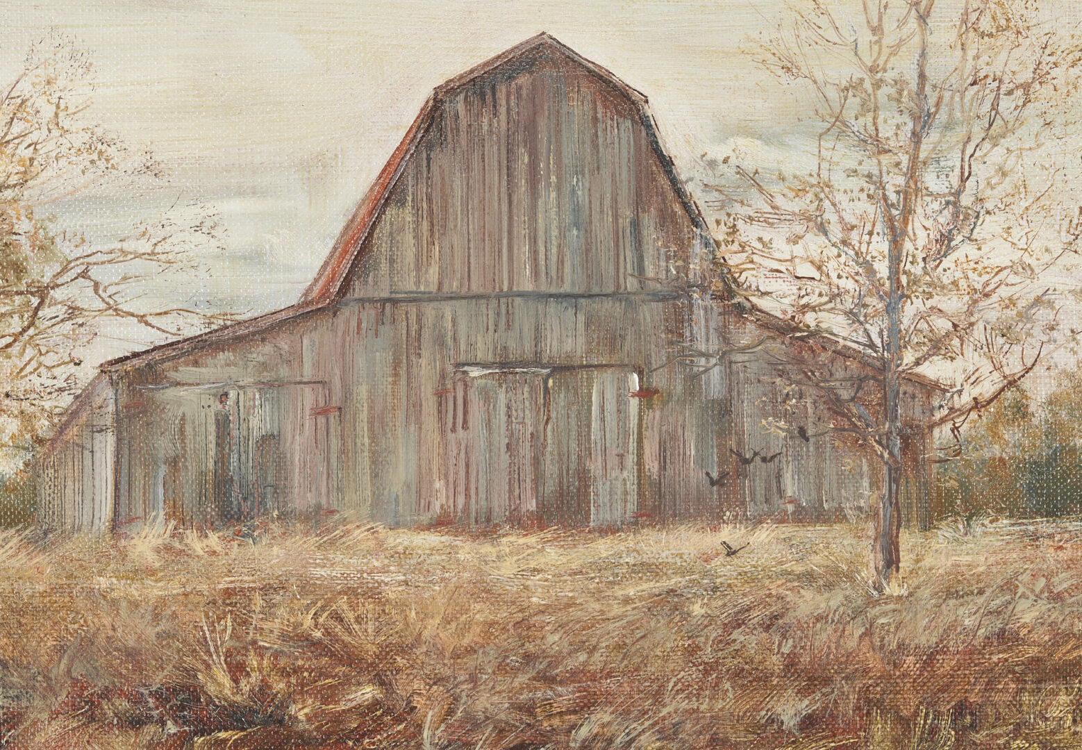 Lot 860: Marion Cook O/C Barn in Landscape, 1977