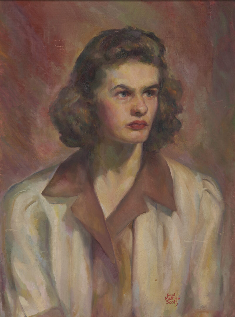 Lot 865: Portrait of Martha Gamble, by Paul Matthew Scott