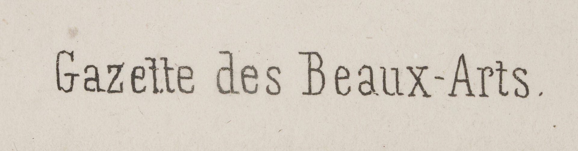 Lot 868: 2 19th C. French Prints, Delacroix & Paul Helleu, Gazette des Beaux-Arts