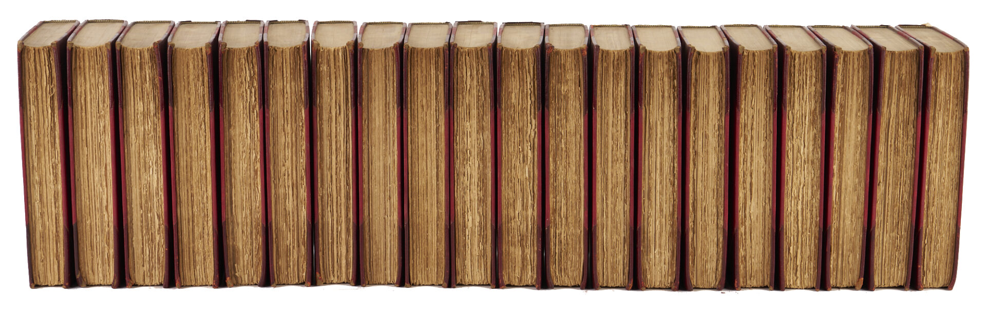 Lot 873: Works of Benjamin Disraeli, 20 Volumes, Leatherbound Primrose Edition