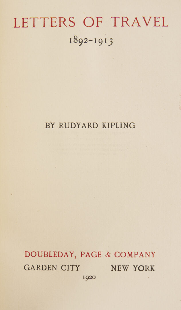Lot 874: Rudyard Kipling Seven Seas Edition, 12 Volumes