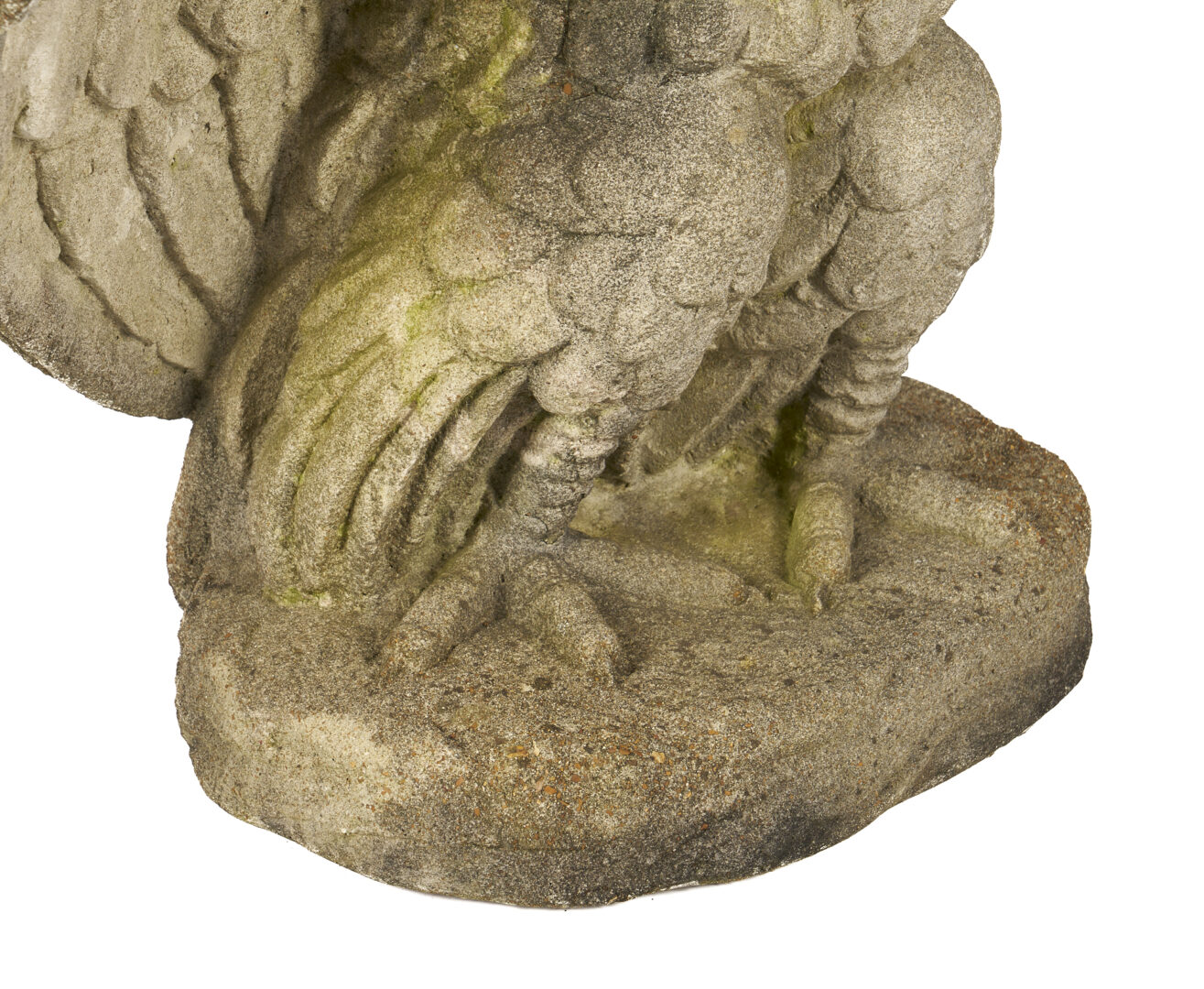 Lot 87: Pair Cast Stone Garden Eagle Sculptures