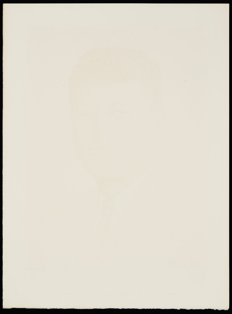 Lot 881: Norman Rockwell Signed John F. Kennedy Portrait, 1976
