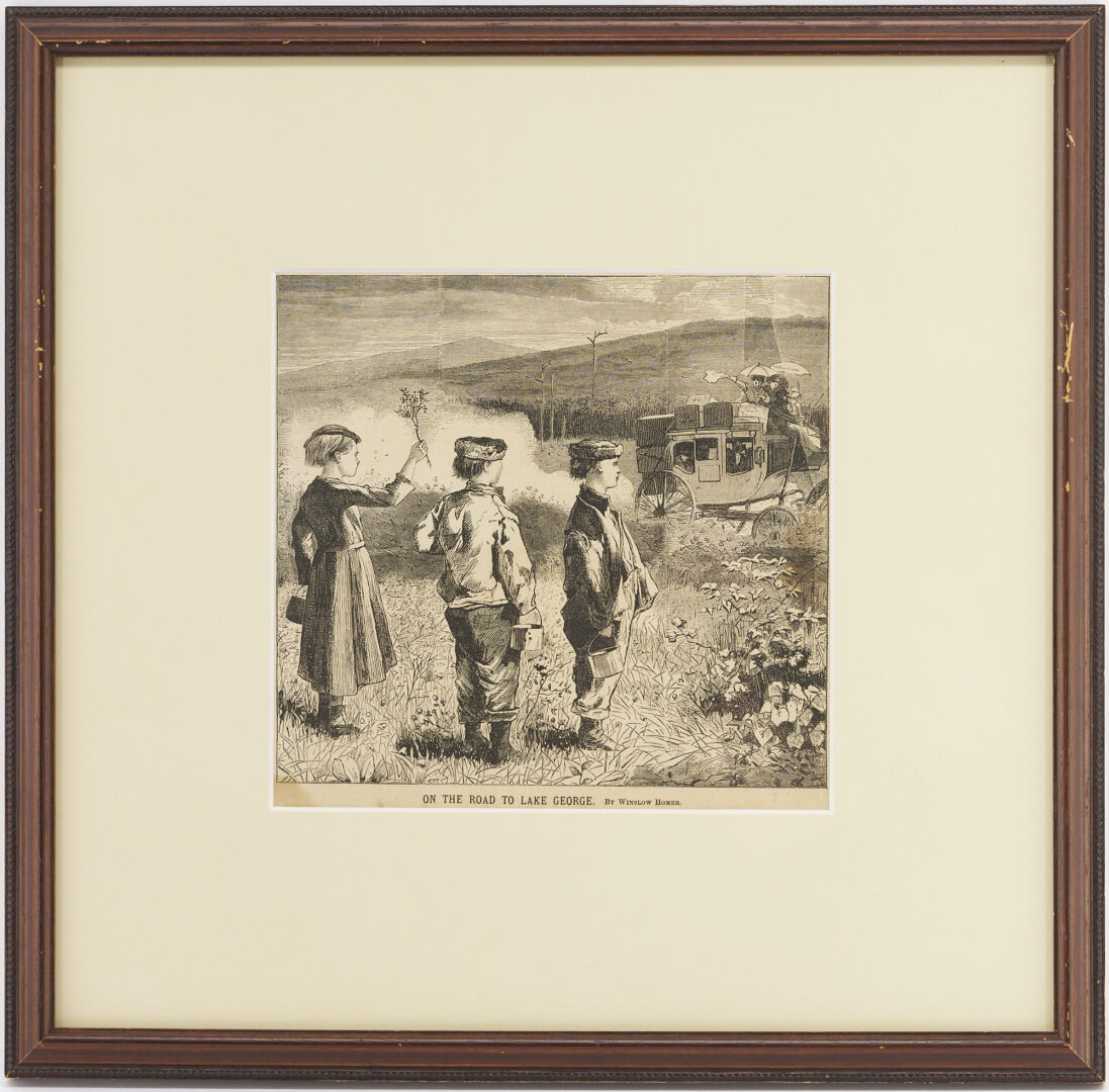 Lot 885: 3 Framed Illustration Prints after Winslow Homer