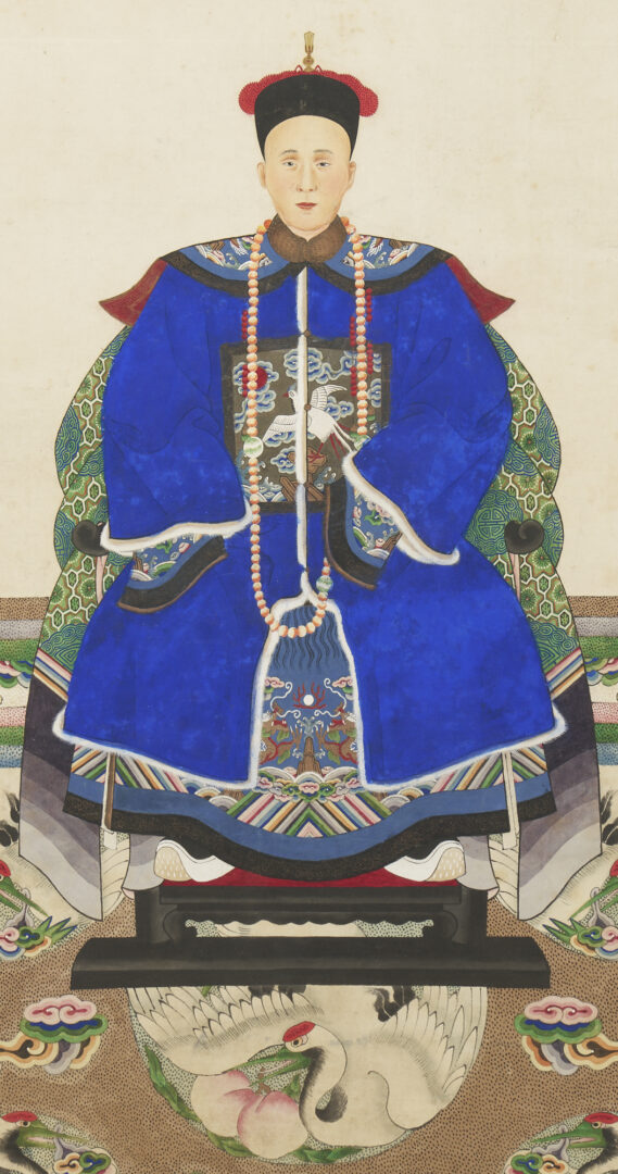 Lot 894: Chinese Ancestral Portrait of a Nobleman