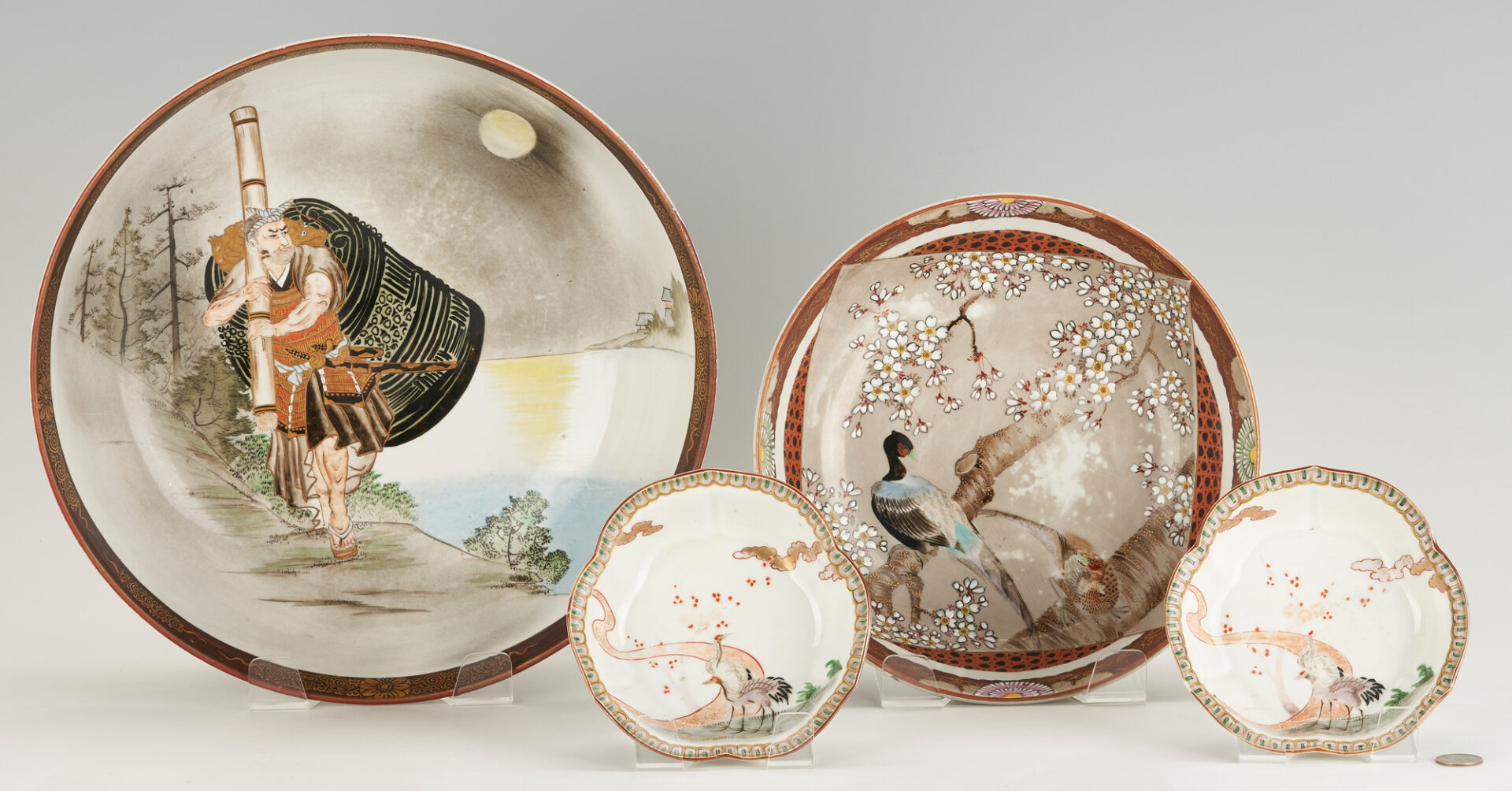 Lot 896: 5 Japanese Porcelain Items, incl. Satsuma