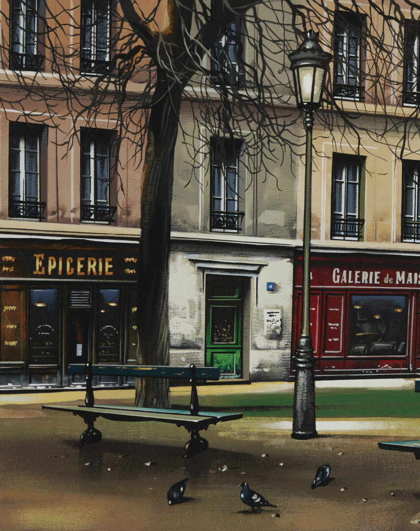 Lot 904: 3 Signed Thomas Pradzynski Prints, Windows of Paris, w/ Catalogue Raisonne