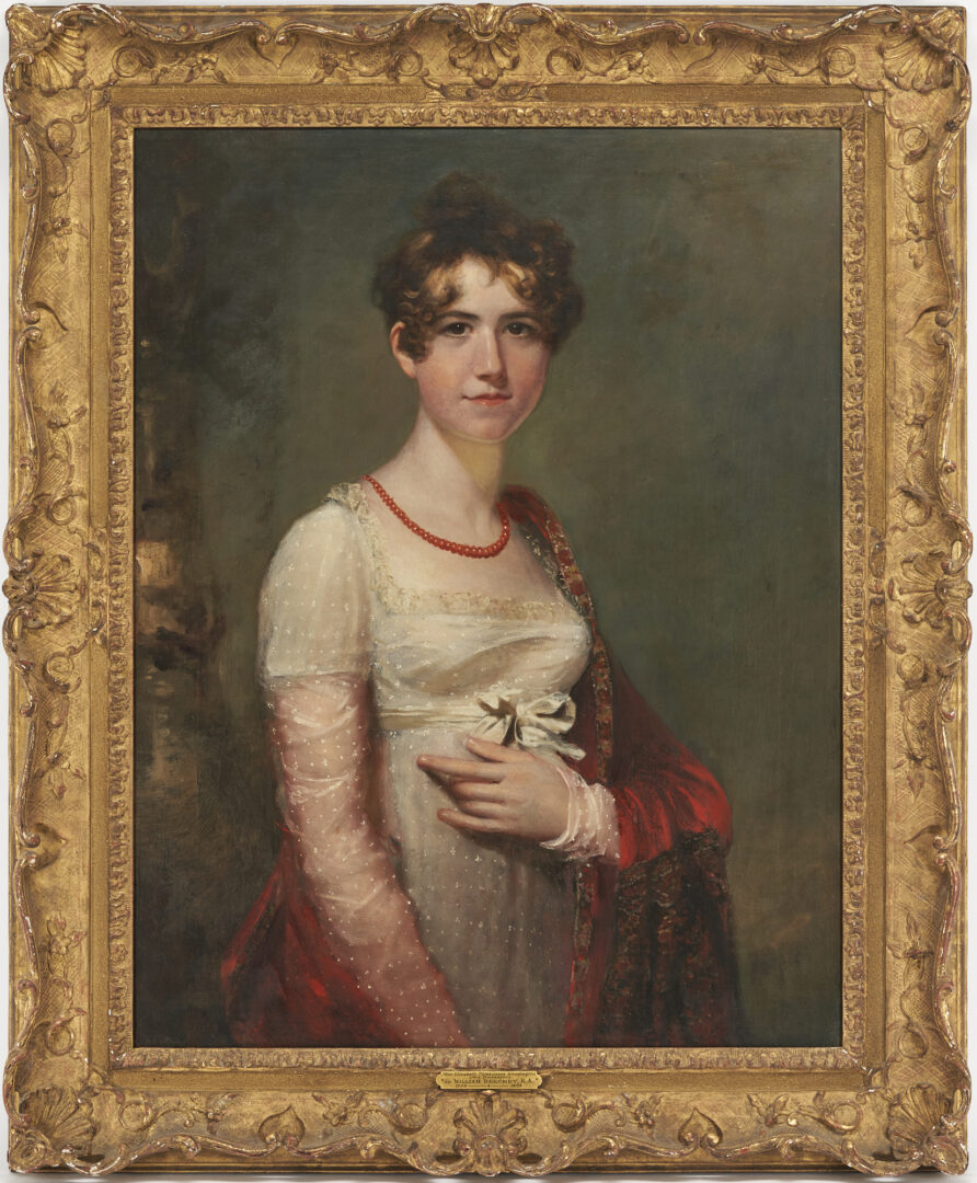 Lot 99: William Beechey, RA, Oil Portrait of Elizabeth Thicknesse Woodington Dickenson, c. 1814