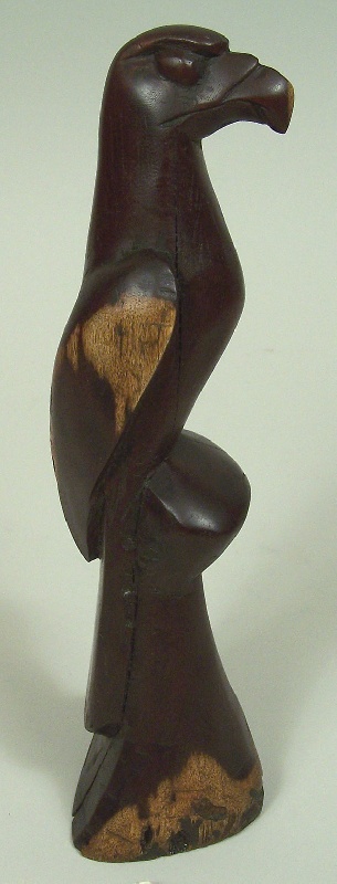 Cherokee hawk carving by Going Back Chiltosky, NC (lot#106)