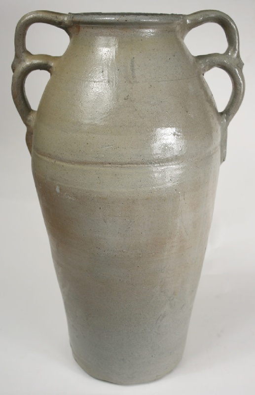 Large Middle Tennessee double handle jar, attrib. George Washington Dunn