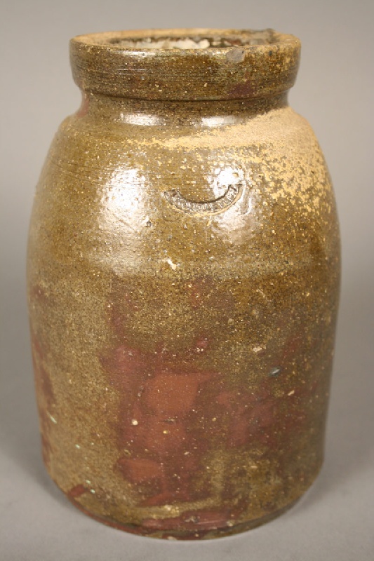 Stoneware jar stamped with mark for William Grindstaff, Knoxville