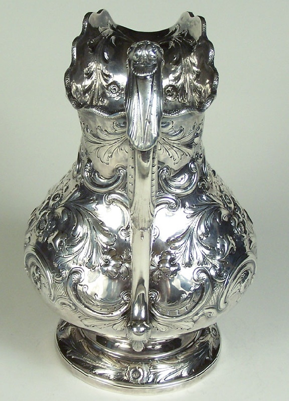 Silver Water Pitcher with Overton Provenance